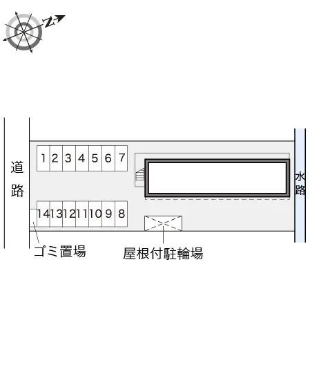 ★手数料０円★福島市太平寺　月極駐車場（LP）